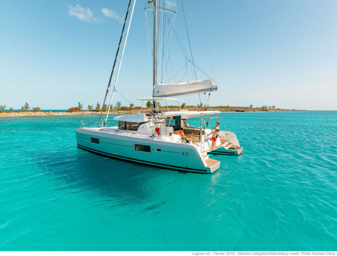 Lagoon 42 at Anchor